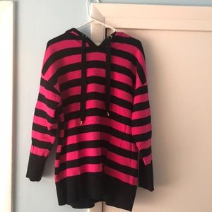MICHAEL Michael Kors Striped Cotton-Blend Hoodie